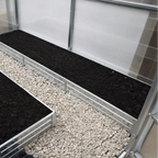 Bac de culture en acier galvanisé pour serre de jardin en polycarbonate AtmoSerre