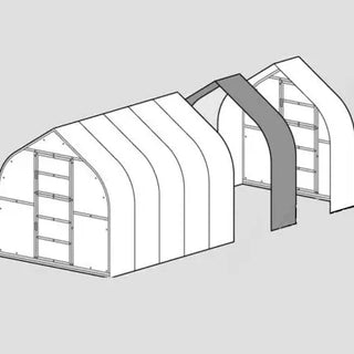Extension pour serre de jardin en polycarbonate de 2 mètres AtmoSerre
