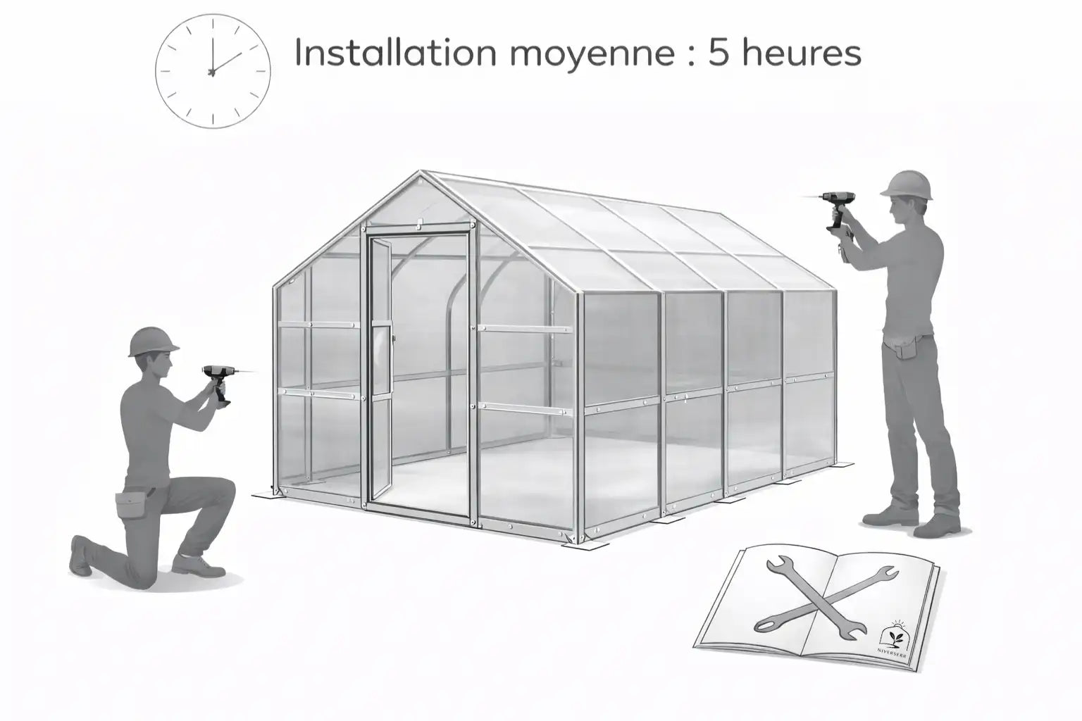 Guide d'installation Serre de jardin La Signature AtmoSerre