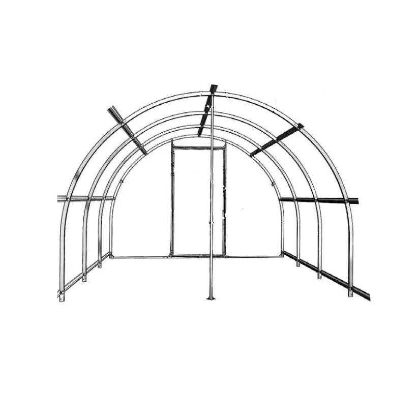 Renfort télescopiques pour serre de jardin en polycarbonate AtmoSerre