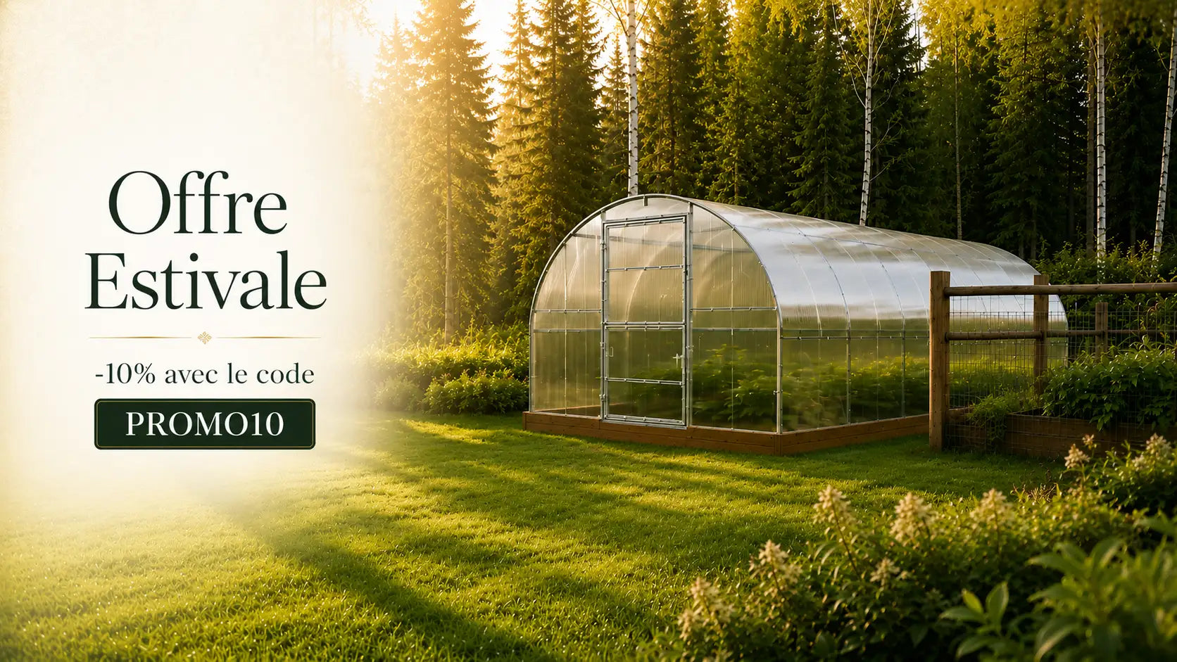 Serre de jardin en polycarbonate AtmoSerre