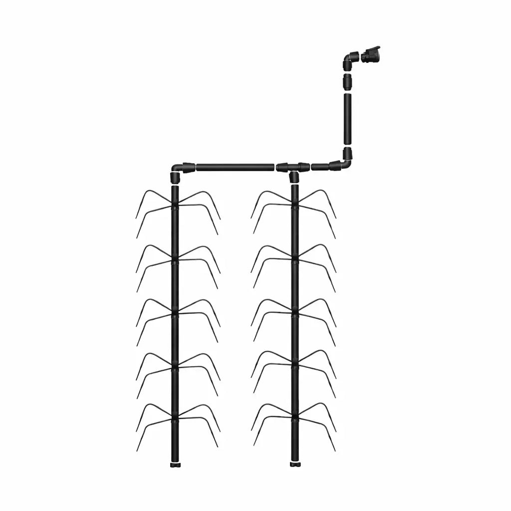 Système d’irrigation (goutte à goutte) automatique pour serre de jardin en polycarbonate AtmoSerre