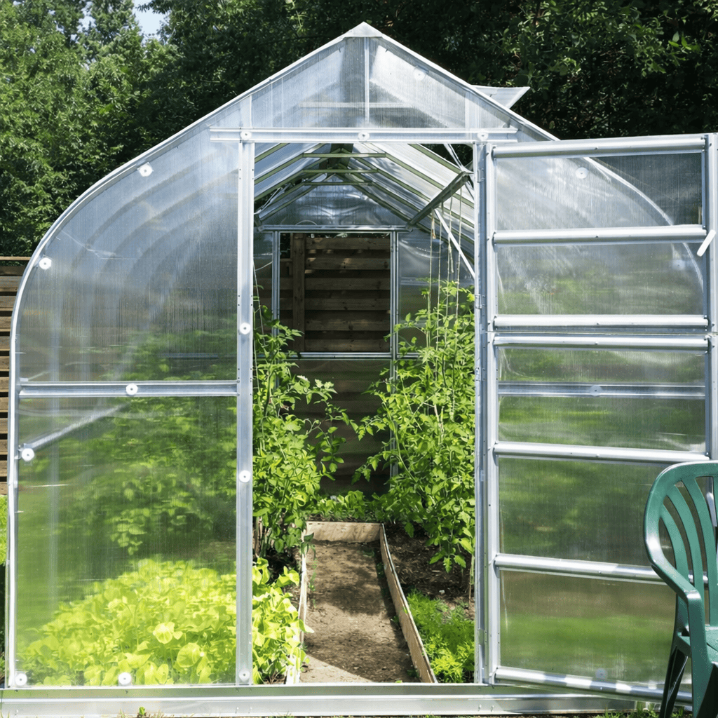 Serre de jardin polycarbonate contemporaine