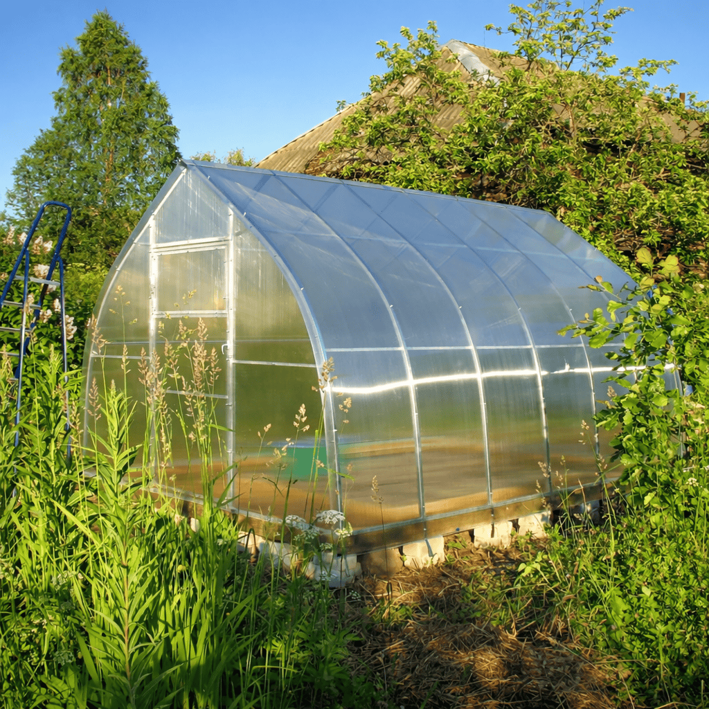 serre de jardin polycarbonate toit ogive La Flèche 8m² AtmoSerre