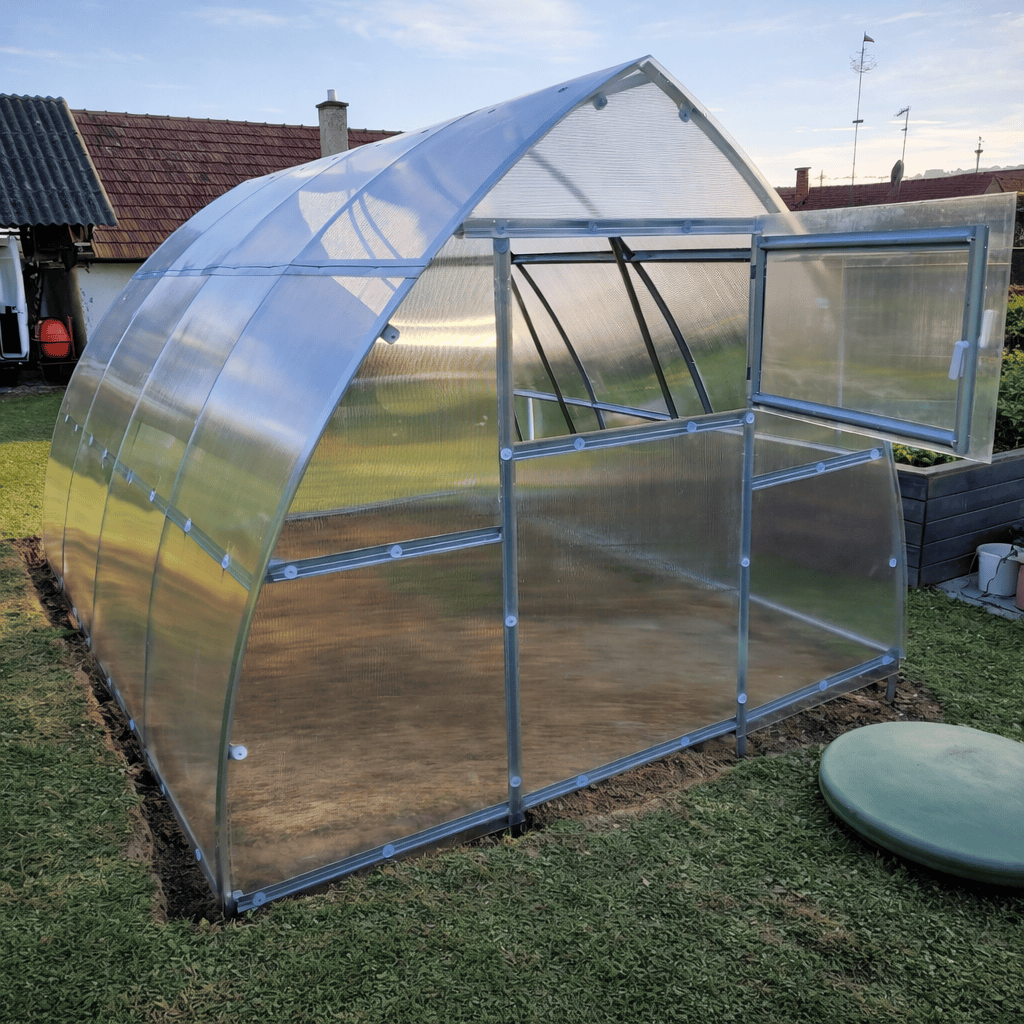 serre de jardin polycarbonate toit ogive La Flèche 4m² AtmoSerre